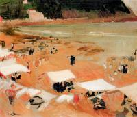 Joaquin Sorolla y Bastida - Beach at Zarauz